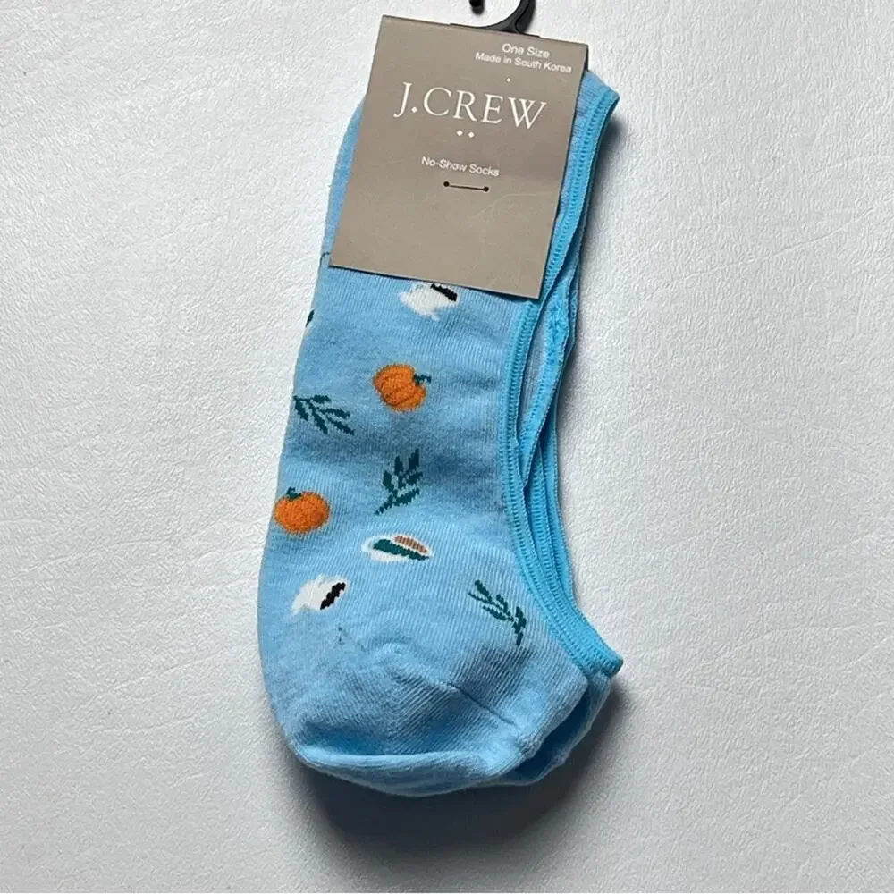 J.Crew Women's No Show Ankle Pumpkin Spice  Theme Socks Sz OS